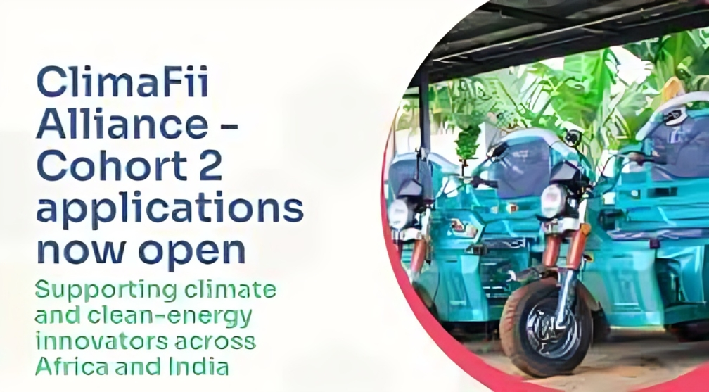 Call For Applications: ClimaFii Alliance 2026 Funding & Support for Climate and Clean-Energy Innovators in Africa (Up to $70,000 Grant)