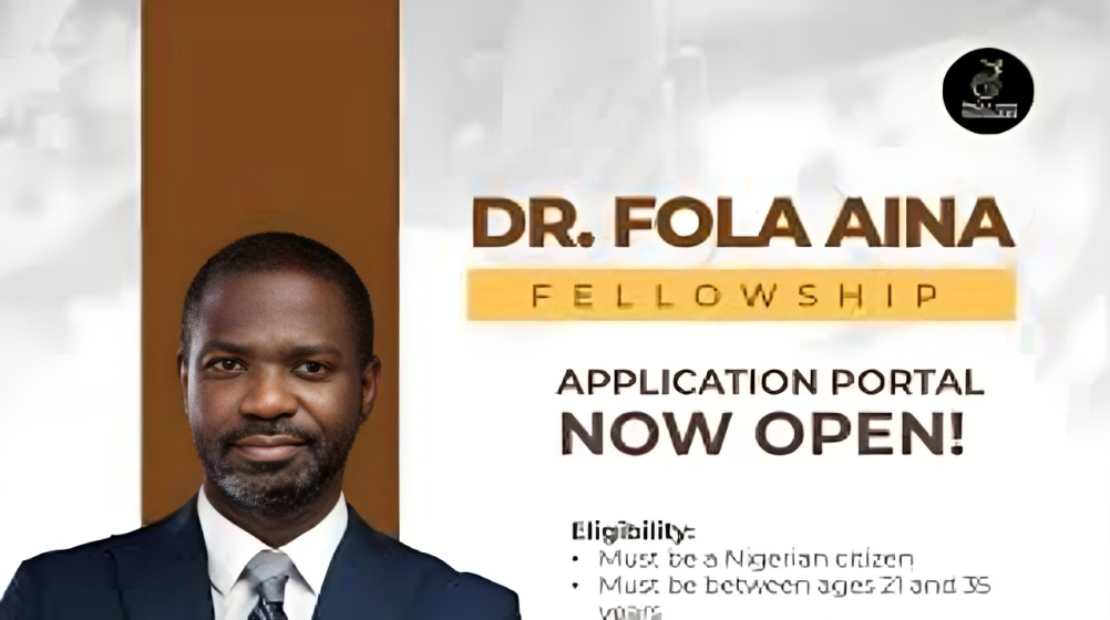 Call For Applications: Dr. Fola Aina Fellowship For Next-Gen Leaders 2026 Cohort 2