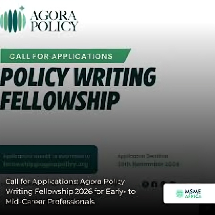 Call for Applications: Agora Policy Writing Fellowship 2026 for Early- to Mid-Career Professionals
