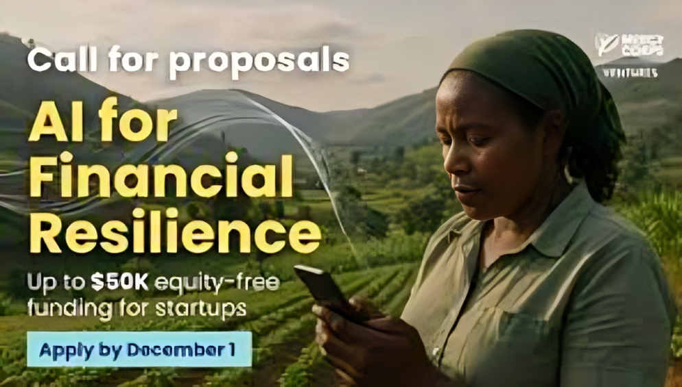 Call for Applications: Mercy Corps Ventures AI for Financial Resilience Initiative 2025 ($50,000 Equity-Free Grants for Startups)