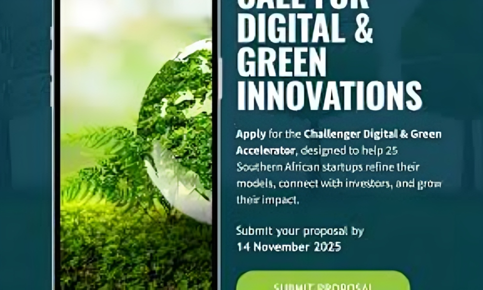 Call for Applications: The Challenger Digital and Green Accelerator Programme (Challenger D&G) 2026 for Early-stage Southern African startups