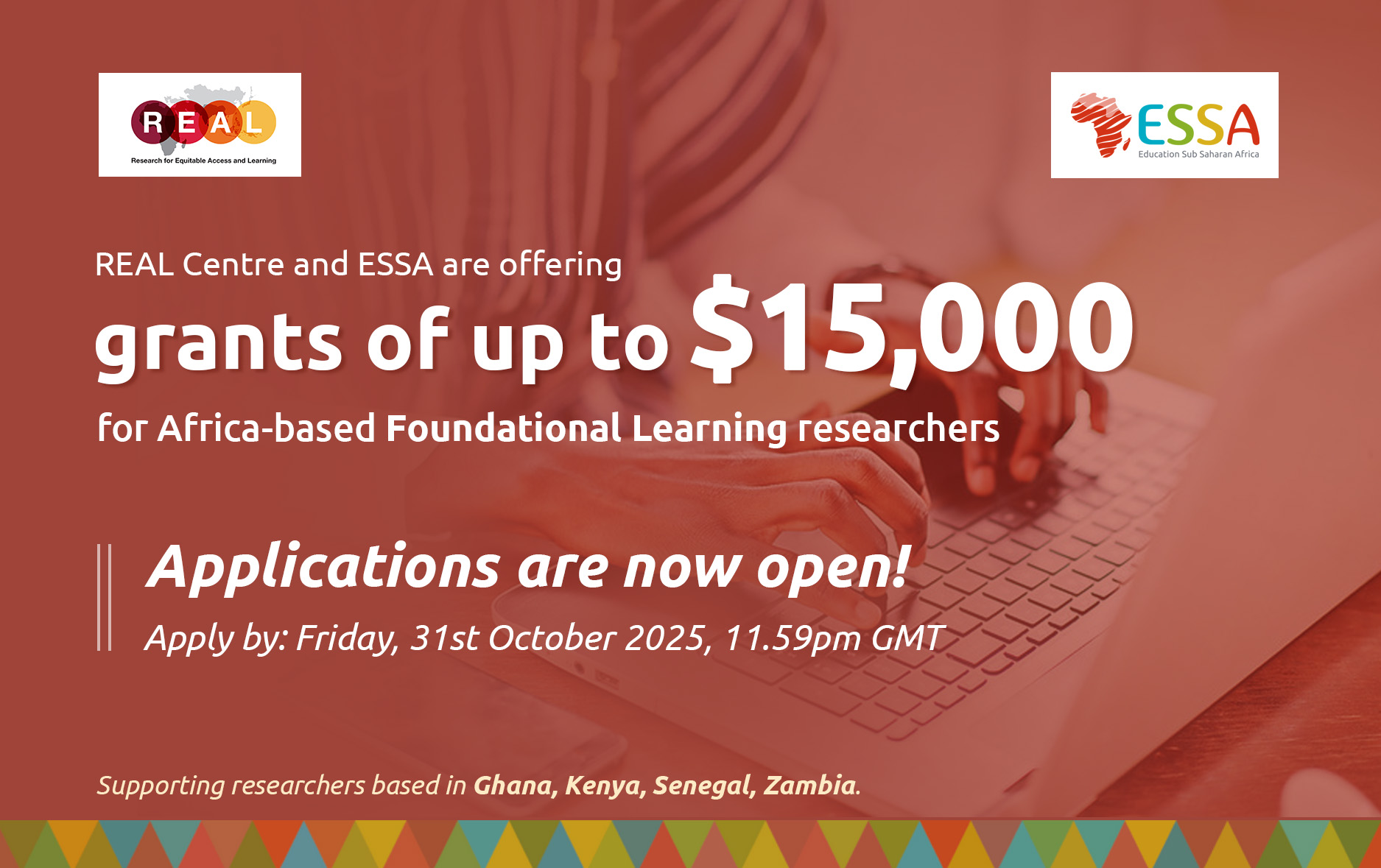 New Grants of up to $15,000 for Africa-Based Foundational Learning Researchers