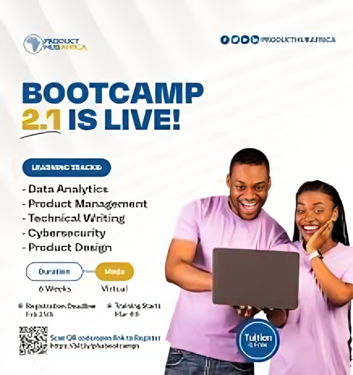 Call for Applications: Product Hub Africa Tuition-Free Online Tech Bootcamp