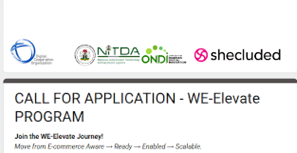 Call for Applications: WE-Elevate Program for Women Entrepreneurs (Win N1Millon in Business Funding)