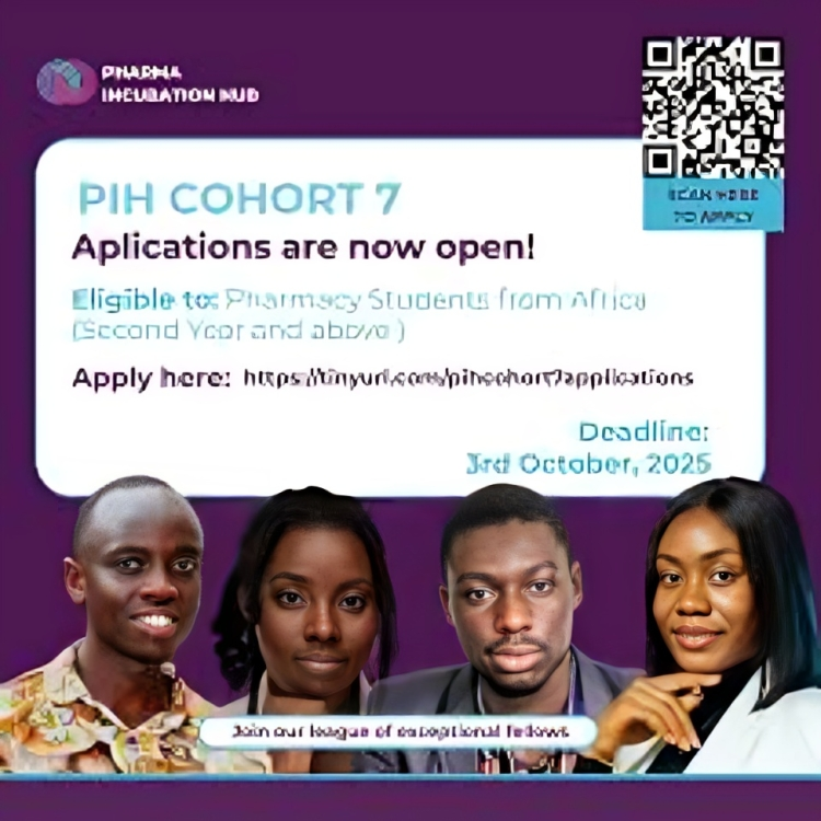 Call for Application: Pharma Incubation Hub Cohort 7 Fellowship 2025
