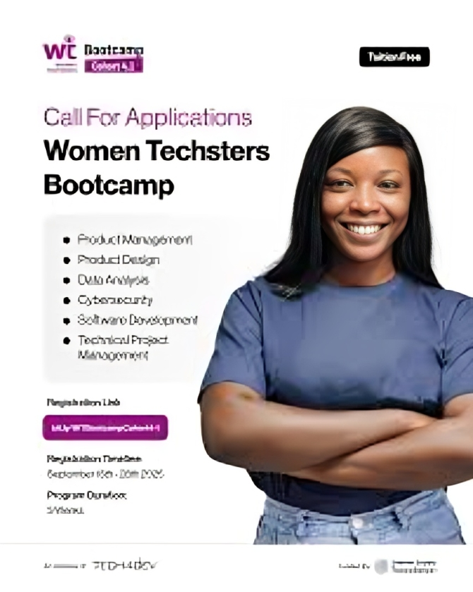 Call For Applications: Tech4Dev Virtual Women Techsters Cohort 4.1 Bootcamp 2025
