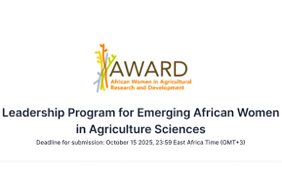 Call for Applications: AWARD Leadership Program for Emerging African Women in Agricultural Sciences 2026