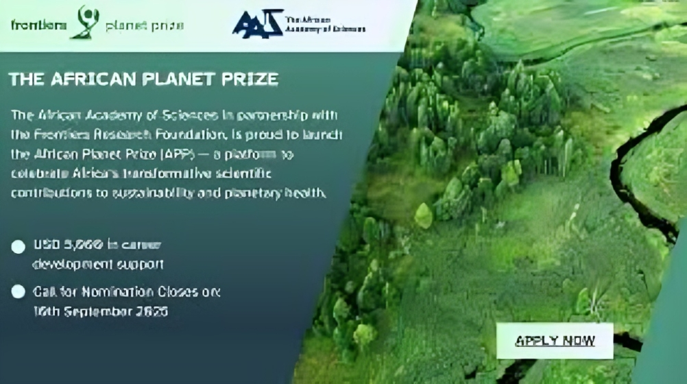 Call for Nominations: African Planet Prize 2025 (up to $5,000)