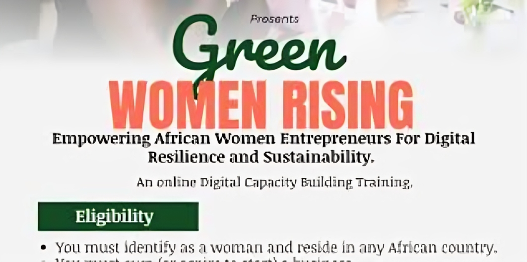 Call For Applications: TGED Foundation/ ImpactHER Green Women Rising (Fully Funded, High-Quality Online Digital and Entrepreneurial Skills Training For African Business Owner)