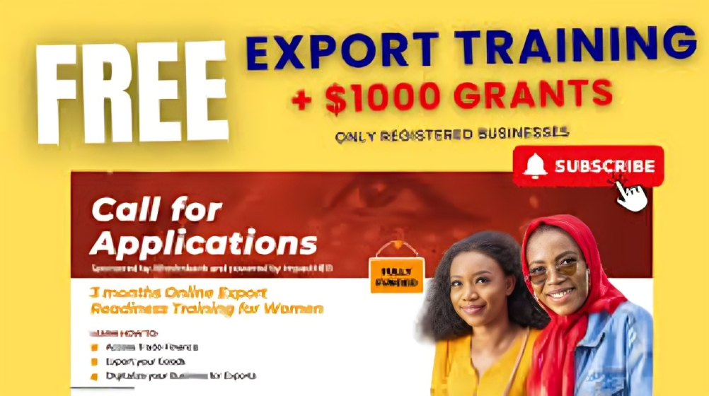 Call For Applications: Afreximbank Export Training for Women Entrepreneurs in Africa (6 Months of Learning + $1,000 Grant & Fully Funded Trip)