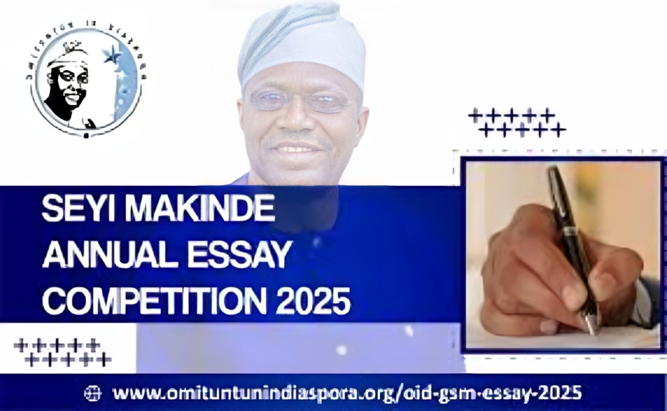 Call For Applications: OID Seyi Makinde Annual Essay Competition (Up to 1.75 Million Award)