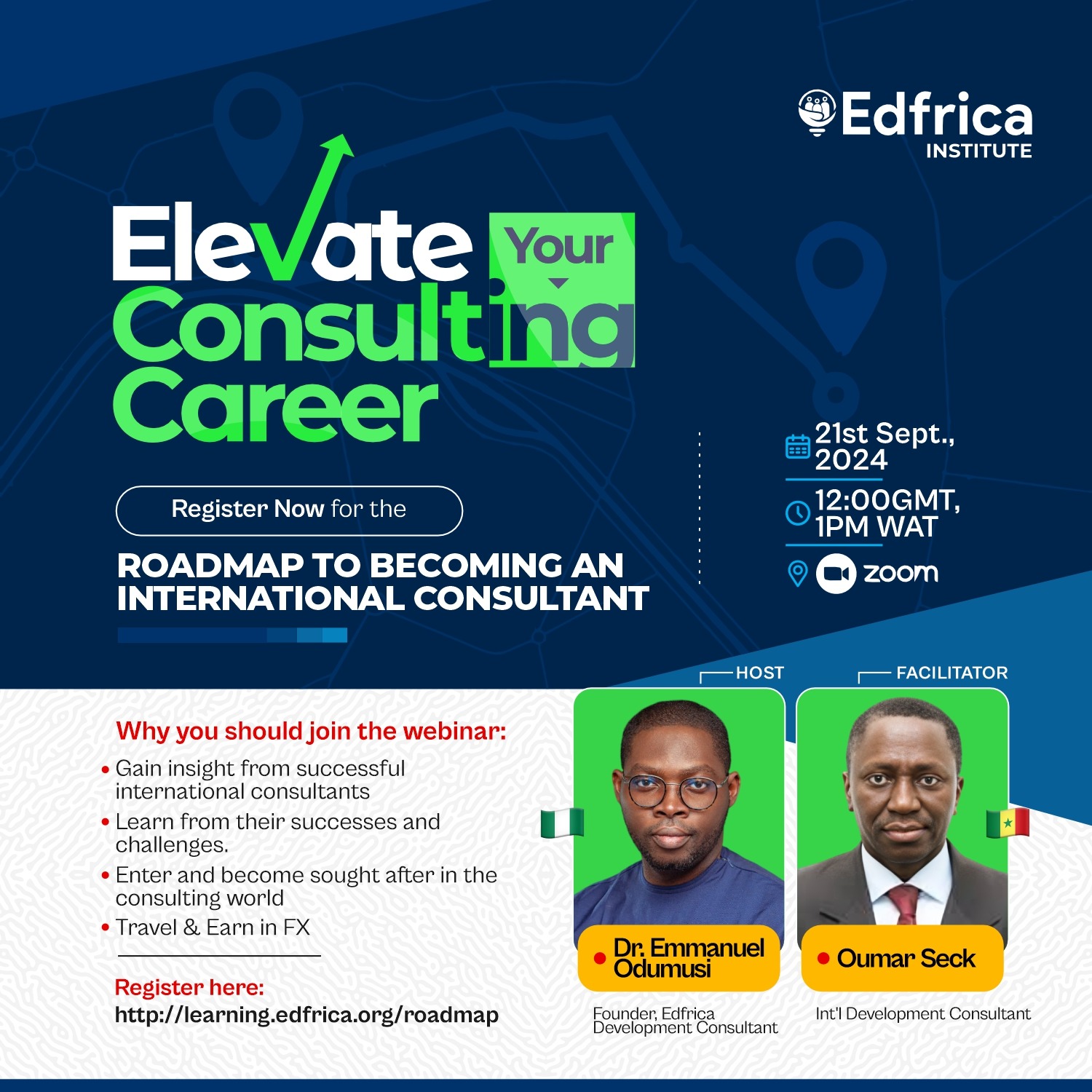 Call for Applications: Join the Roadmap to Becoming an International Consultant Webinar for Business Consultants.