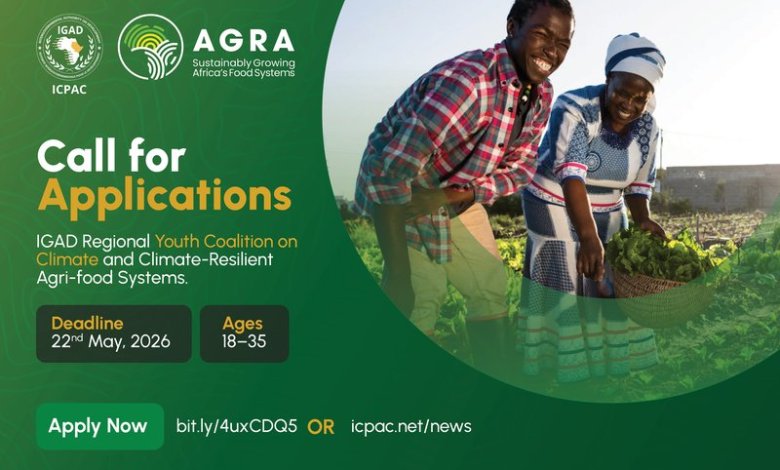 IGAD Opens Applications for Regional Youth Coalition on Climate and Climate-Resilient Agriculture