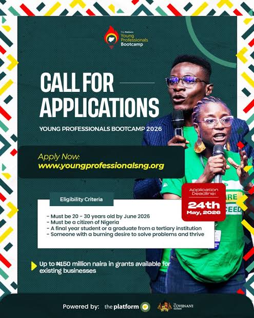 Platform Young Professionals Bootcamp 2026: Access ₦150 Million Grant and Career Training for Nigerian Youth