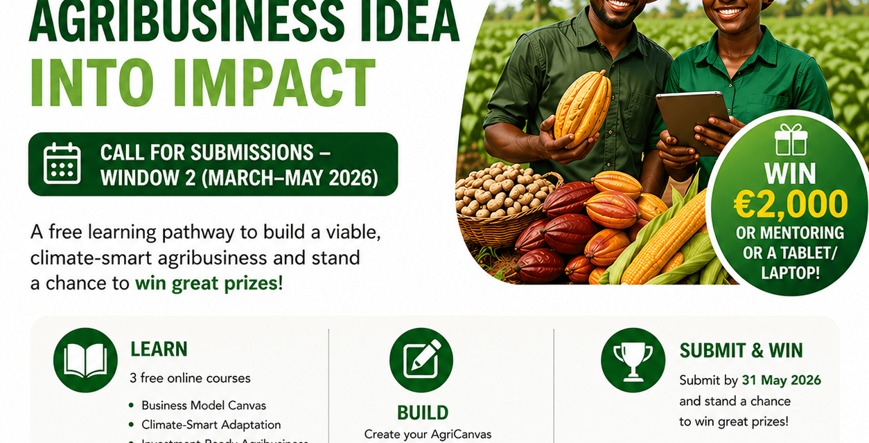 Free Agribusiness Training Opens for African Entrepreneurs With €2,000 Funding, Laptop and Mentorship Opportunities