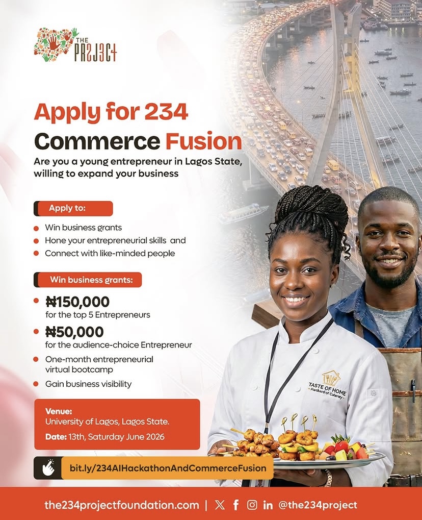 234 Commerce Fusion 2026: Lagos Entrepreneurs Can Win Up to ₦150,000 in Business Grants