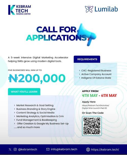 Digital SME Launch Pad 5.0 2026: Nigerian SMEs Can Access ₦200,000 Grant + Digital Marketing Accelerator