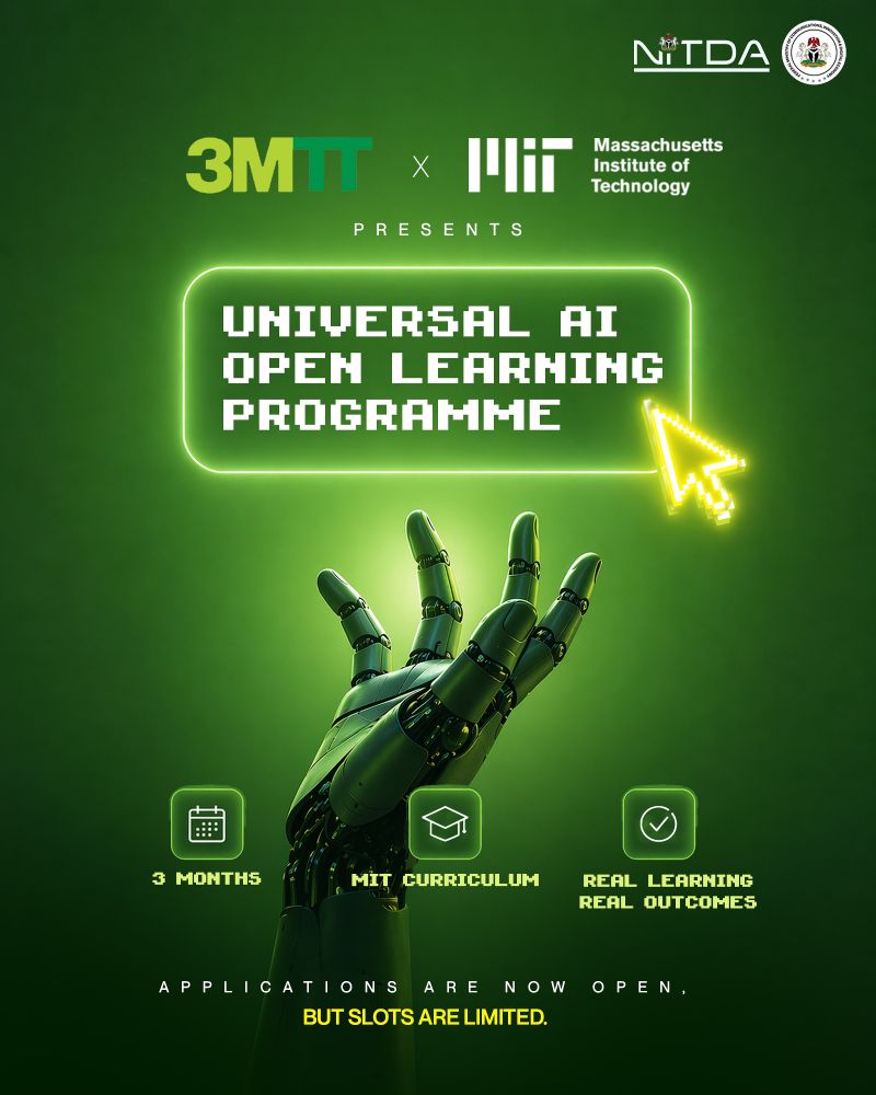 Free AI Training for Nigerians: Apply for the 3MTT x MIT 3-Month Programme 2026