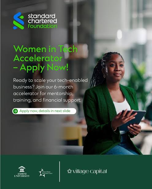 Standard Chartered Women in Tech Accelerator 2026: Funding, Mentorship and Global Access for Female Founders