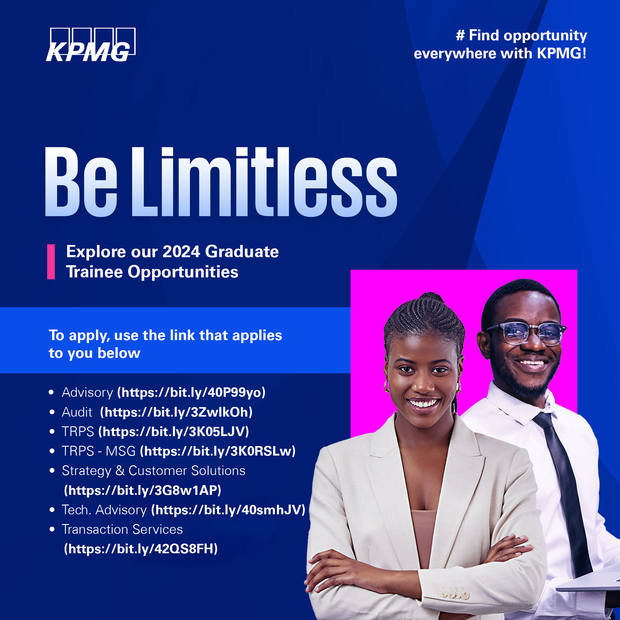 KPMG NIGERIA GRADUATE TRAINEE PROGRAMME 2025 FOR YOUNG NIGERIAN